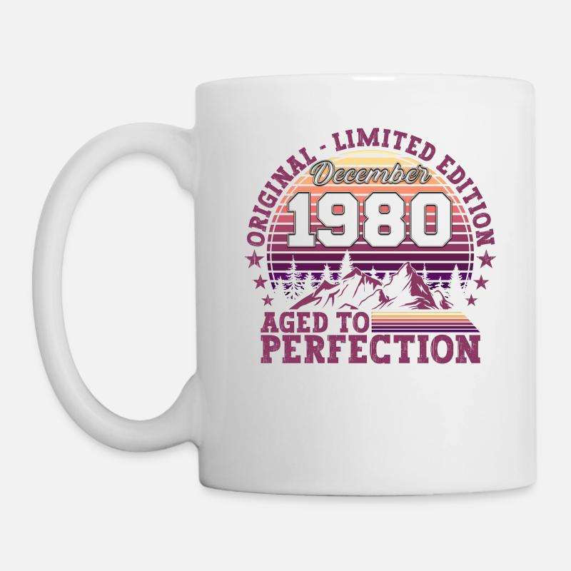 Original Dezember 1980 42. Geburtstag Geschenk - Tasse - Weiß