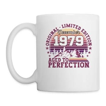 Cadeau original du 43e anniversaire de décembre 1979 - Mug blanc - blanc - Gauche