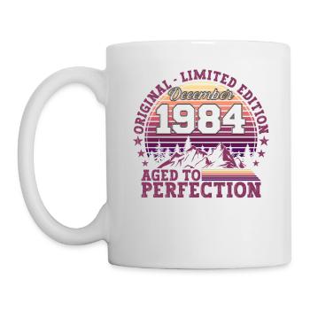 Original December 1984 38th Birthday Gift - Mug - white - Left