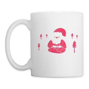 Keep Calm And Merry On Funny Yoga Christmas - Mug - white - Left