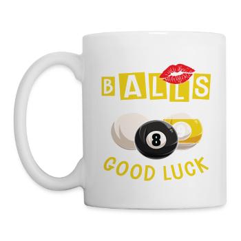 Pocketologist Billiards Pool Billiard 8 Ball - Tasse - Weiß - Links
