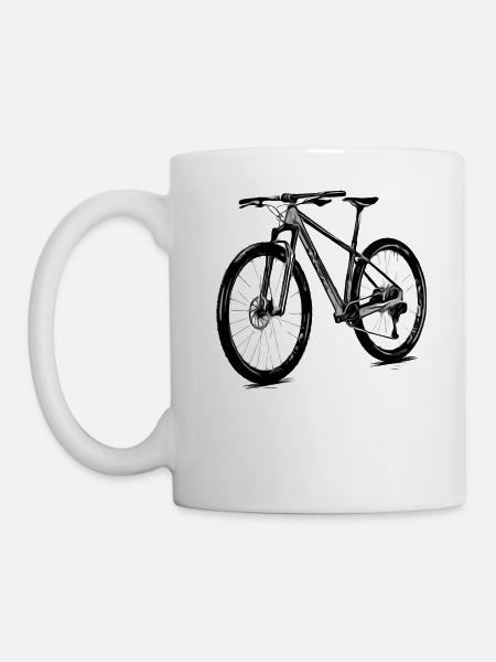 Fahrrad Rennräder Radfahren 29er Mountainbike - Tasse - Weiß