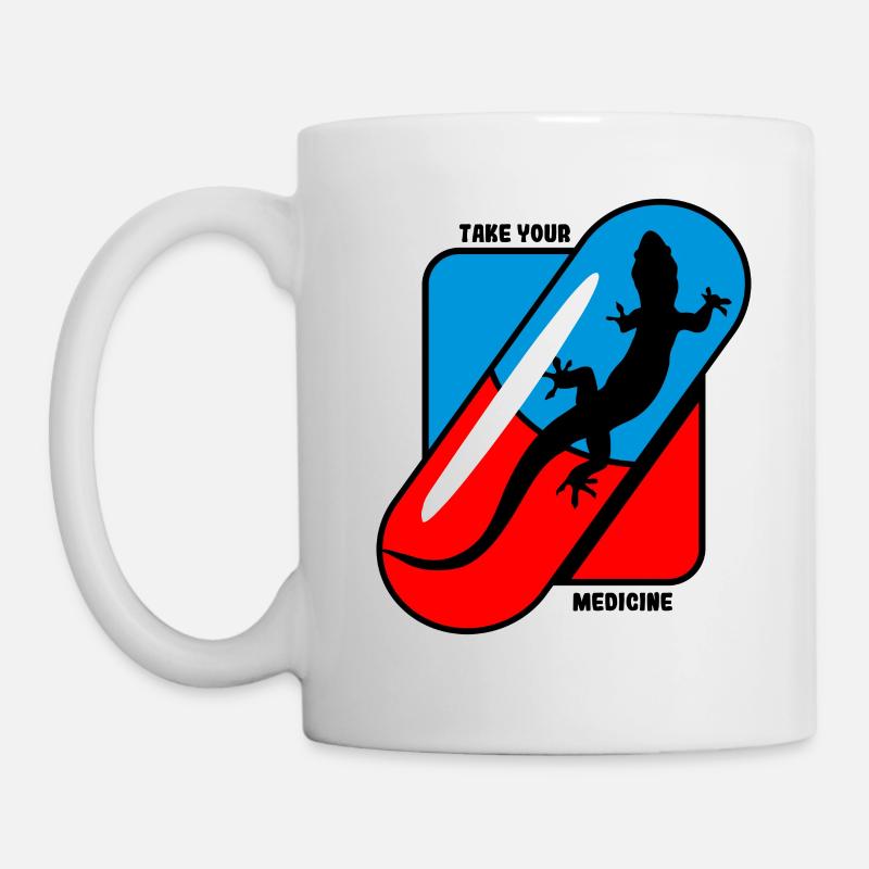 Prenez vos médicaments - Geckos - Mug blanc - blanc