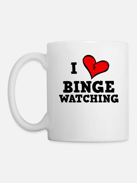 Ich liebe Binge-Watching - Tasse - Weiß