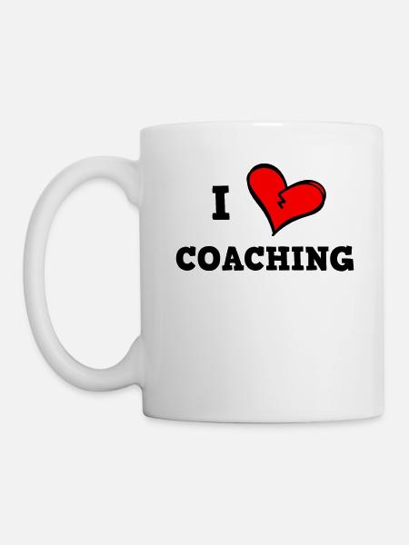 Ich liebe Coaching - Tasse - Weiß