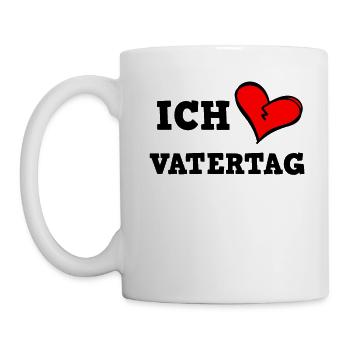 Ich liebe Vatertag - Tasse - Weiß - Links