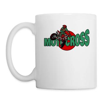 Supercross und Motocross - Tasse - Weiß - Links
