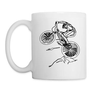 Freeride Trial Vélo Cyclisme - Mug blanc - blanc - Gauche