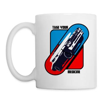 Prenez votre médicament - Muscle Cars - Mug blanc - blanc - Gauche