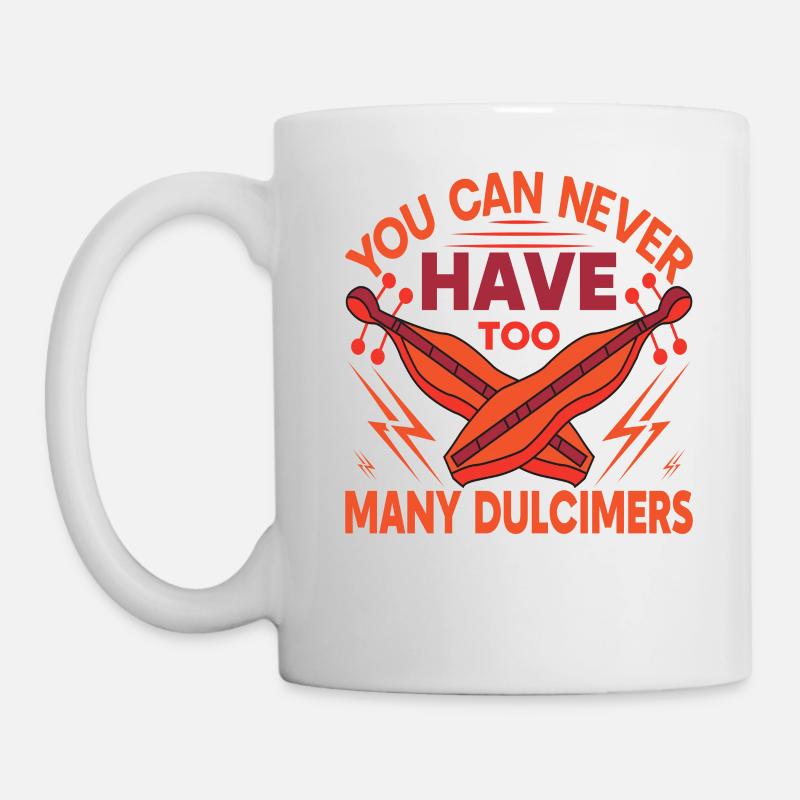 Lustig Dulcimer Instrument - Tasse - Weiß