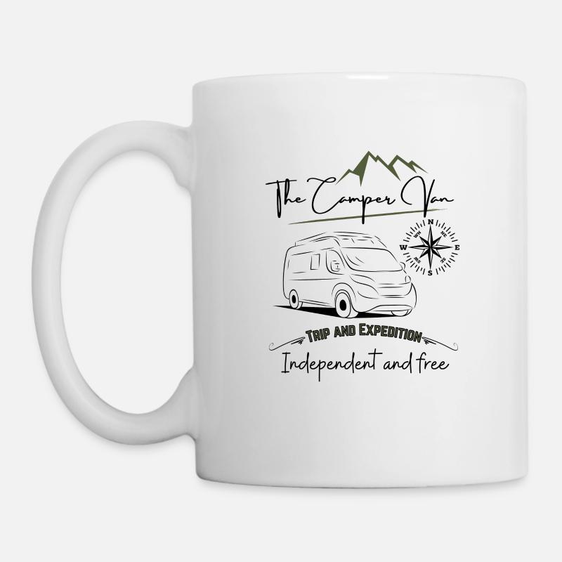Camper van motorhome saying + motif - Mug - white