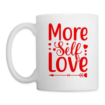 More Self Love - Tasse - Weiß - Links