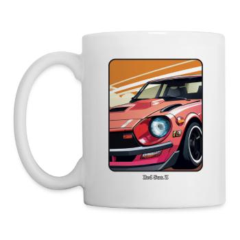 japanisches Auto - der Red Sun Z - JDM - Tasse - Weiß - Links
