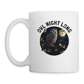 Owl Night Long Night Owl Owl Night Service - Mug - white - Left