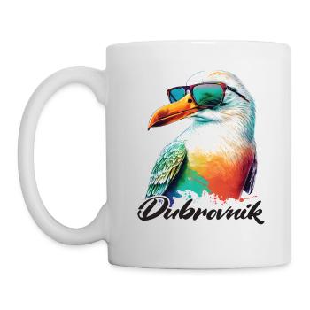 Dubrovnik Croatie Vacances Cool Seagull Lunettes de soleil - Mug blanc - blanc - Gauche