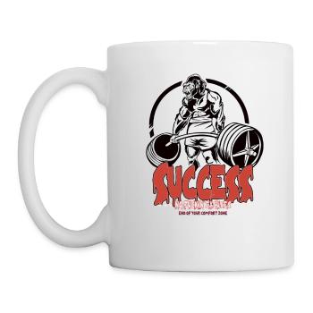 GYM No Excuses Body Building Fitness Gorilla - Mug - white - Left