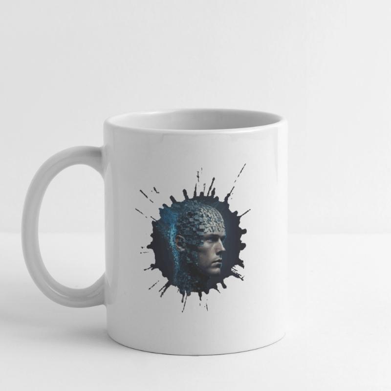Digital Evolution - Future Vision Cyber Human Mug