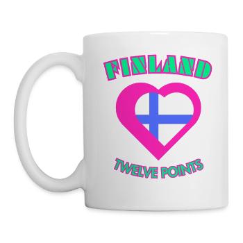 Finnland Zwölf Punkte - 12 Punkte für Finnland - Tasse - Weiß - Links