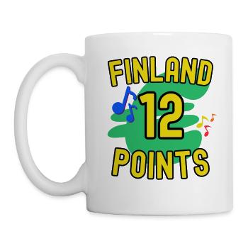 Finland 12 points - the right winner - Mug - white - Left