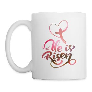 Ostern Jesus Christus Auferstehung Spruch - Tasse - Weiß - Links