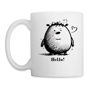 Cuddly Cuddly Cuddly Monster - Mug - white - Left