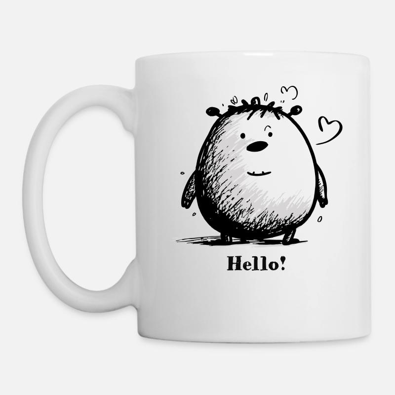 Cuddly Cuddly Cuddly Monster - Mug - white