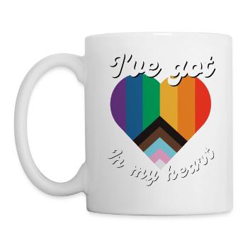 Ich habe Liebe in meinem Herzen - Tasse - Weiß - Links