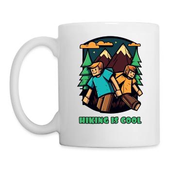 Wir lieben Wandern – Wandern ist cool - Tasse - Weiß - Links
