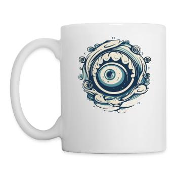 Aqua Wave Eye - Mug - white - Left