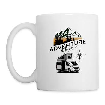 Camper Van Adventure Montagnes - Mug blanc - blanc - Gauche