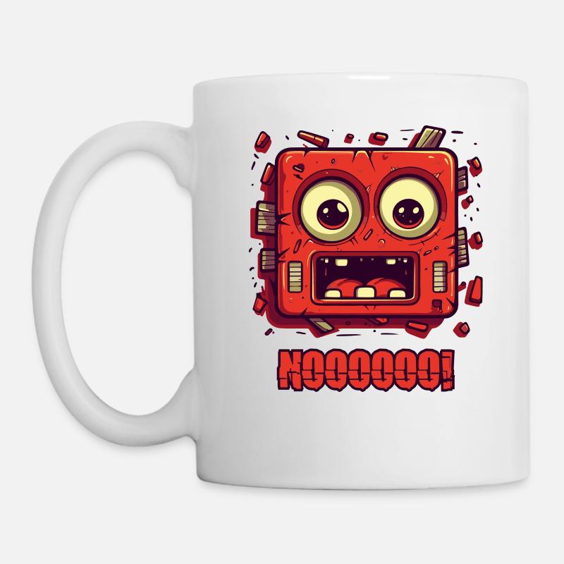 No! Funny face - Mug - white