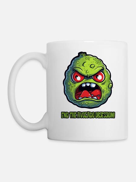 Beendet die Avocado-Besessenheit - Tasse - Weiß