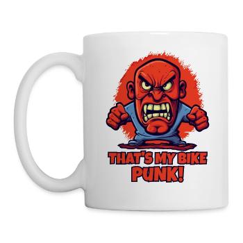C’est mon vélo, punk ! - Mug blanc - blanc - Gauche