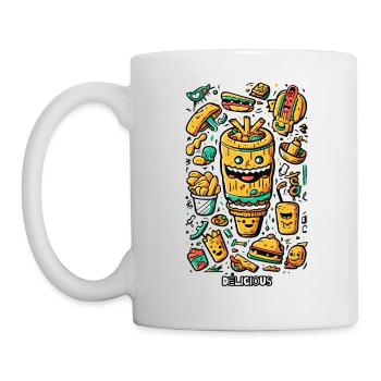 Delicious, fun fast food - Mug - white - Left