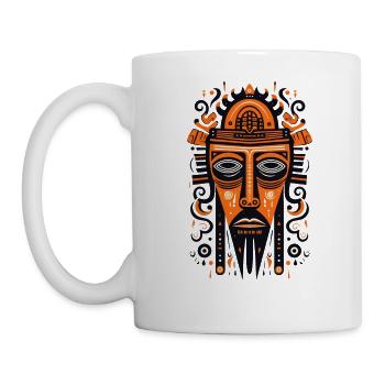 Je rêve, donc je suis, un masque - Mug blanc - blanc - Gauche