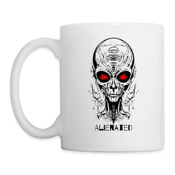 Alienated Alien Face - Mug - white - Left