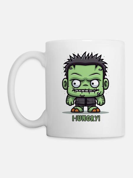Hungriger kleiner Zombie - Tasse - Weiß