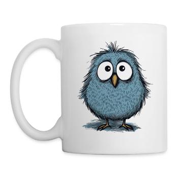 ein süßer lustiger Vogel - Tasse - Weiß - Links