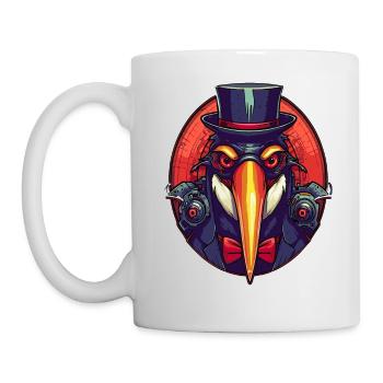 Pingouin gangster cool - Mug blanc - blanc - Gauche