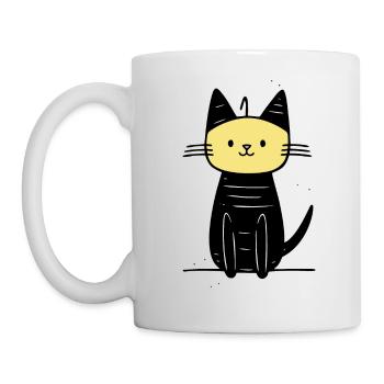 cute cat - Mug - white - Left