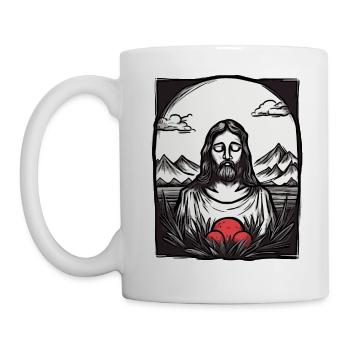 Jésus au Japon : le voyageur divin - Mug blanc - blanc - Gauche
