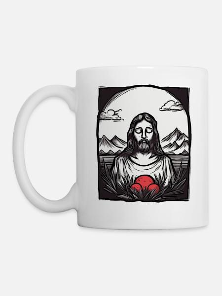 Jesus in Japan: Der göttliche Reisende - Tasse - Weiß