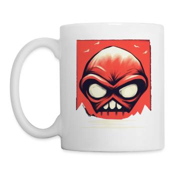 Japanese Red Sun: Alien Head - Mug - white - Left