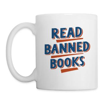 Verbotene Bücher lesen - Tasse - Weiß - Links