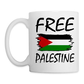 Free palestine - Mug blanc - blanc - Gauche