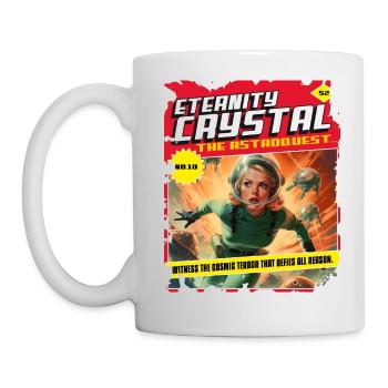 50s, 1950's Comic, Space Spaceship Cosmic - Mug - white - Left