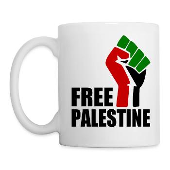 Free palestine - Mug - white - Left