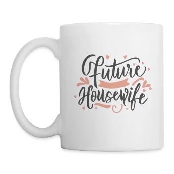 Future femme au foyer - Mug blanc - blanc - Gauche