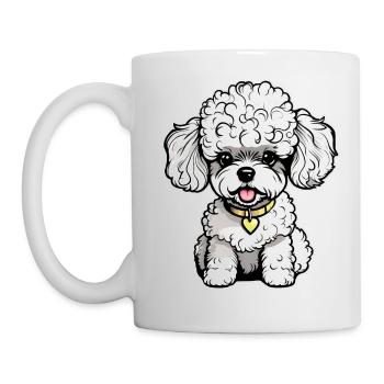 Caniche mignon II - Mug blanc - blanc - Gauche