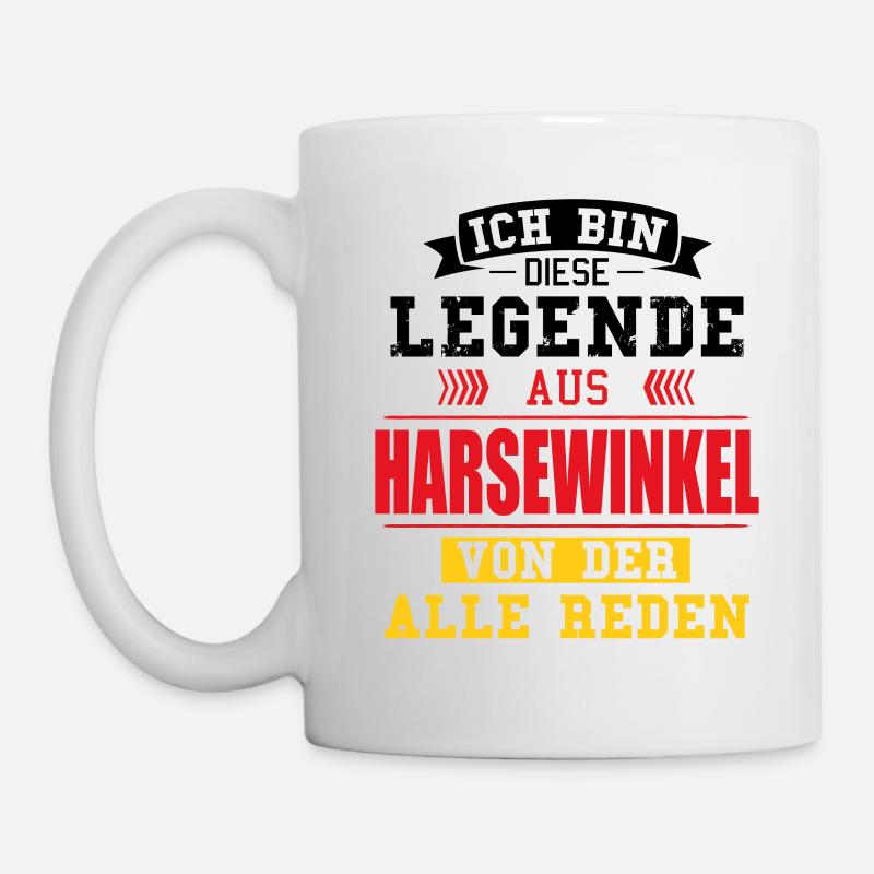 Stadt Harsewinkel Deutschland Legende Spruch - Tasse - Weiß